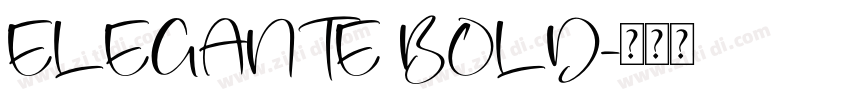 ELEGANTE BOLD字体转换
